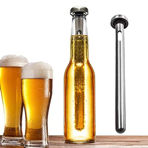 Stainless Steel Beverage Beer Chiller Stick Drink Bottle Rod Instant Portable Cooling Sticks Merrday Stainless Steel Tumbler Beer Brewing Wort Chiller for Home, Pool, Beach and BBQ