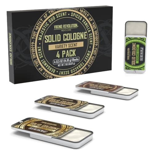 Viking Revolution - Cologne For Men - Mens Cologne - Solid Cologne Men with Spiced Vanilla, Sweet Tobacco, Majestic Oud, Bergamot - Gifts for Men - 4 Pack - 4 x 14 g — view 6