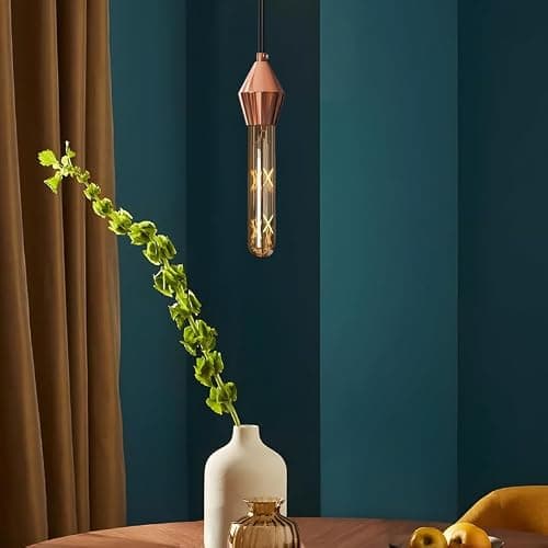DC VOLTAGE Vintage Antique Retro Metal Bulb Socket Lamp Holder Lamp Shades Industrial Edison E27 Bulb Light Socket - Rose Gold — view 4
