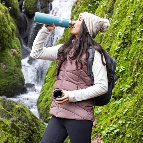 Trail Bullet Vacuum Flask, Camping & Travel, 750ml, Teal — view 6