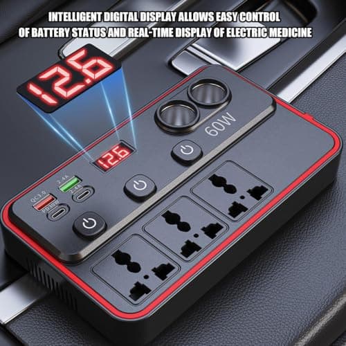 Car Power Inverter, Vehicle Voltage Converter, 12V To 220V Converter — view 4