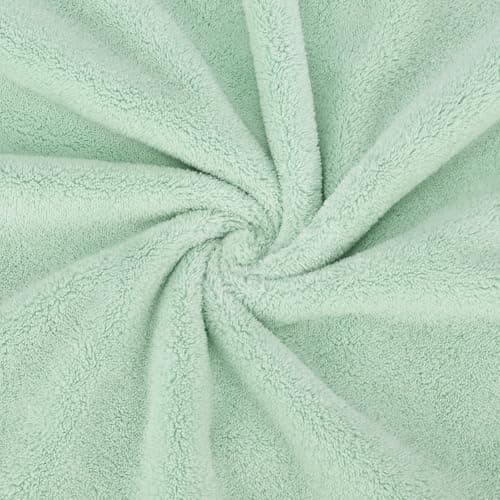 Bebamour Baby Hooded Towels Wearable Hooded Towel for Boys Girls Absorbent Hooded Towel for Toddlers, 25"x 25", 0-6 Years, Green — view 5