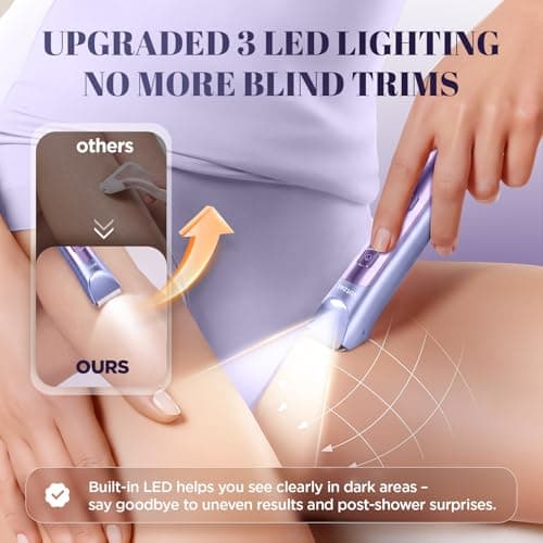 Votzel Lady Shavers 2 in 1,Bikini Trimmer Women,Facial Hair Remover IPX7 — view 4