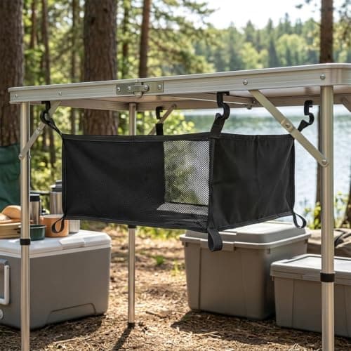 Quick-Dry Hanging Mesh Organizer for Camp Table Storage — view 6