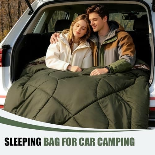 FORINBUY Double Sleeping Bag Queen Size XL Flannel 4 Season — view 6