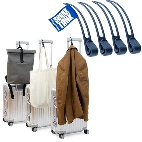 Stowey Travel Hook for Suitcase – Luggage Hook for Bag & Jacket (4 Pack)