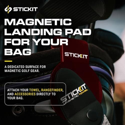 STICKIT Magnetic Landing Pad for Golf Bags - Holds All Magnetic Accessories — view 2