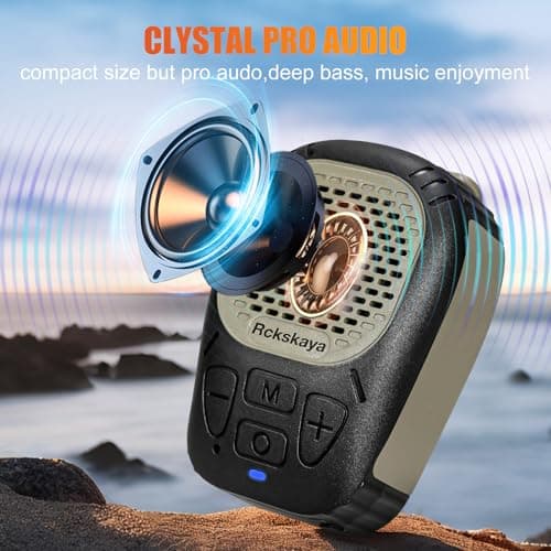 Rckskaya Wearable Bluetooth V5.3 Speaker, Clip Jobsite Speaker Waterproof — view 2