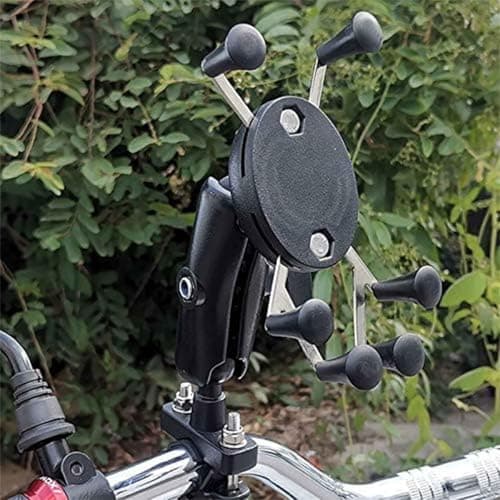 JYTDBCS Motorcycle Handlebar Base Kit with U-Bolt Universal Accessory Black Phone Holder Mount Base — view 5