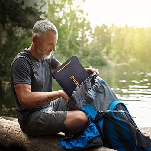 FlexSolar 40W Foldable Solar Charger USB C Portable Solar Panel Camping — view 5