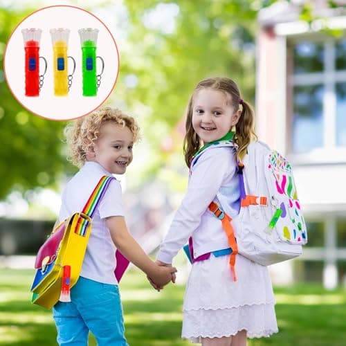 QTMMC 20 Pcs Mini Torches Keyring Torch Led Small Flashlight Pocket Keychain Colourful Bright Torches for Boys Girls Party Bags Reading Camping Hiking Outdoors Prizestiny Gift, Random Colors — view 4