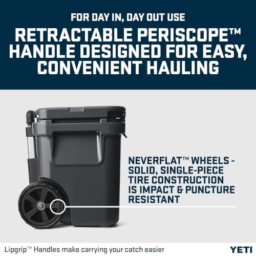 YETI Roadie 32 Wheeled Cool Box, Charcoal — view 5