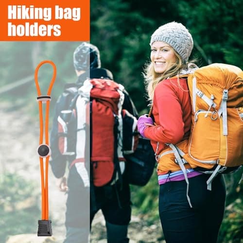 Trekking Pole Fastening Cord Adjustable Quick Release Non-slip Elastic — view 3