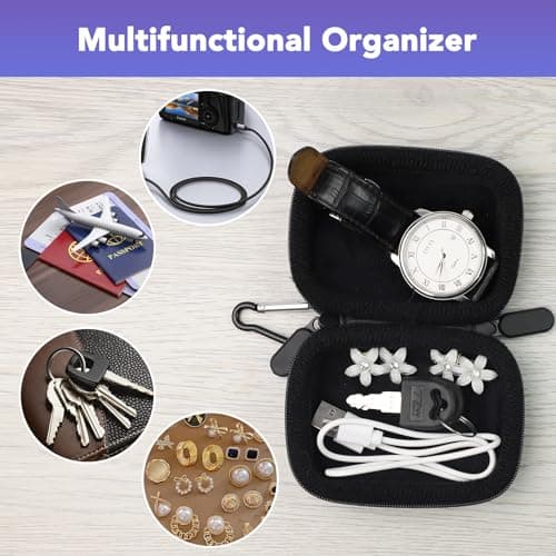 Pocket Organiser Mini Carrying Case with Rubber Lens Cap Cover black — view 6