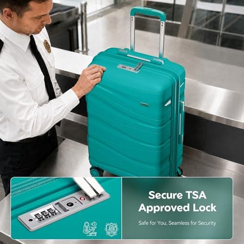 Kono Medium Suitcase 24 Inch, Durable Checked Luggage for Holiday Travel — view 5