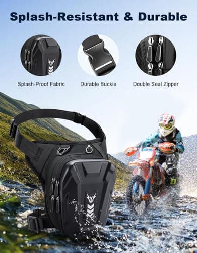 Rolgno Drop Leg Bag, [Expandable Storage] Motorcycle Leg Bag — view 2