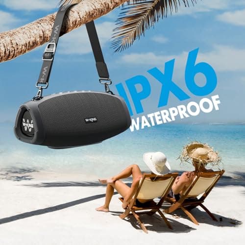 W-KING Bluetooth Speaker, 120W Max Portable Loud Wireless Boombox IPX6 — view 4
