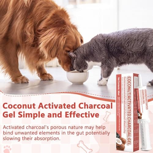 Puciuua Activated Charcoal Paste for Dogs and Cats – 60 ml Pet Poisoning Emergency Kit, Toxin Absorber for Digestive Recovery, First Aid for Dogs & Cats — view 5