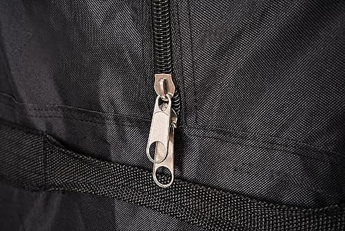 Extra Large Foldable Duffel Bag for Travel – Heavy-Duty Cargo Bag with Zippers & Reinforced Handles, TSA Approved, Water-Resistant, Security Strap, Black, 91.5 cm, Heavy-Duty Cargo Duffel — view 6