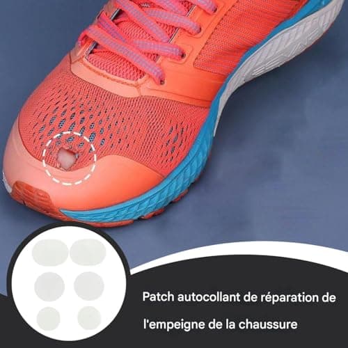 Shoe Repair Patch – Shoe Shoe Protector for Shoe Size | 6 Pieces Breathable Patches for Running Shoes, Hiking Boots, Jackets, Luggage, Backpacks, — view 2