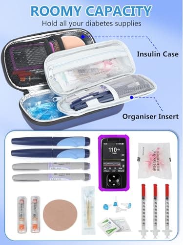 YOUSHARES Insulin Pen Cooler Travel Case with Temp Display for Monjaro Pen — view 3