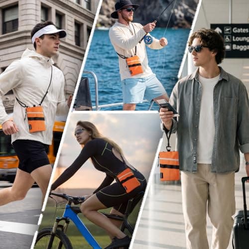 VULKIT Minimalist Travel Wallet RFID Blocking with Lanyard and Wrist Strap — view 6
