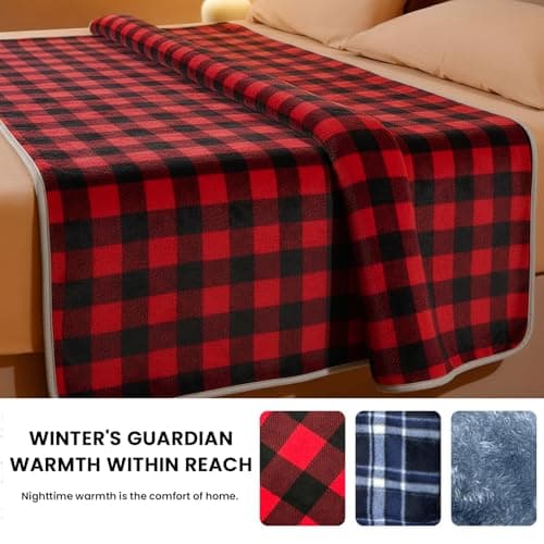USB Heated Sleeping Mat, 3-Level Adjustable Temperature Camping Heating Pad with 6 Heating Zones, Waterproof Electric Warm Sleeping Bag Liner for Cold Weather Hiking Backpacking — view 6