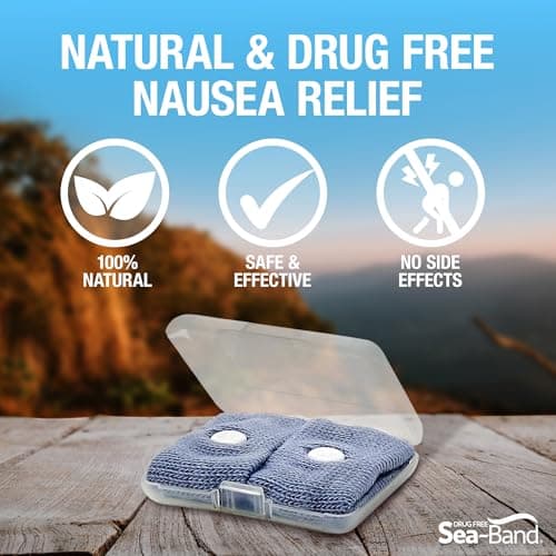 Sea-Band Grey Adult Travel & Motion Sickness Acupressure Wristband, 1 Pair — view 4