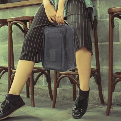 4pcs Portable Shoe Bags for Storage Polyester Zipper Bags — view 6