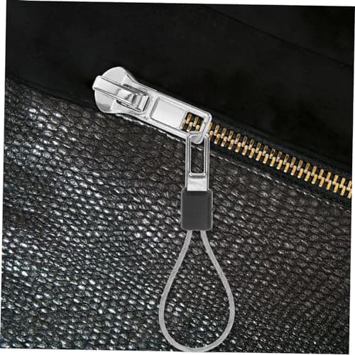 Healeved 10pcs Silver Metal Zipper Pull Replacement Kit for Jackets Backpacks and Luggage, Sturdy Steel Wire Zipper Heads for Outdoor Travel and Repair Accessories — view 6