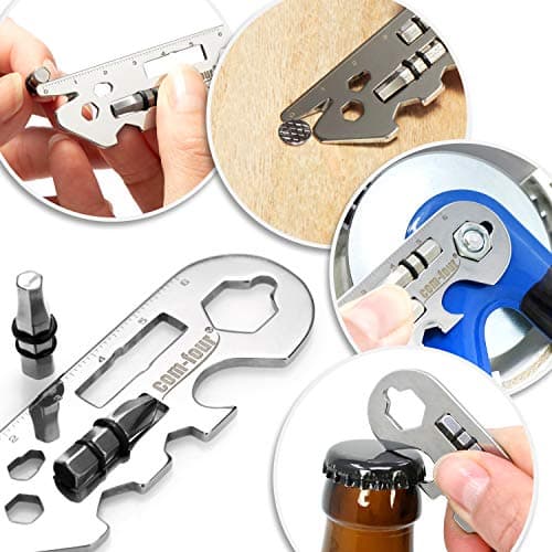 COM-FOUR® 2-piece Multi-Tool Set, Functional Tool Made of Stainless Steel — view 3
