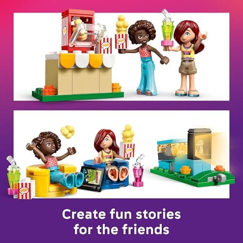 LEGO Friends Friendship Movie Night Toy for 6+ Year Old Girls - incl. 2 Mini Dolls, a Screen and a Light Brick Projector - Creative Building Set - 42642 — view 4