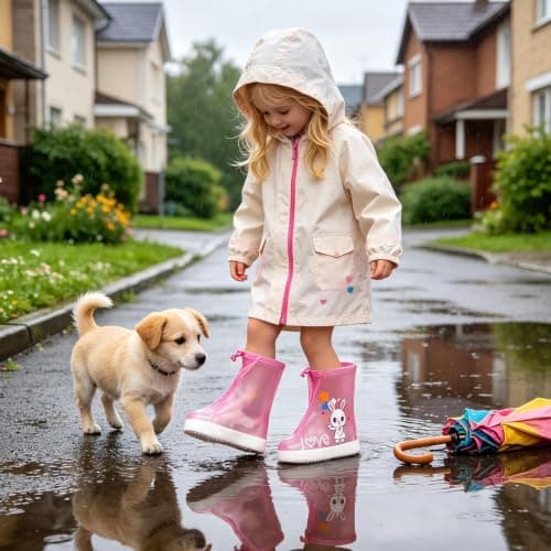 mefocou Waterproof Shoe Covers Non-Slip Clear Reusable Protector — view 2
