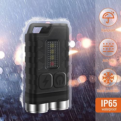 BORUIT V3 Small Powerful Rechargeable Torch LED Super Bright 900LM with UV — view 4