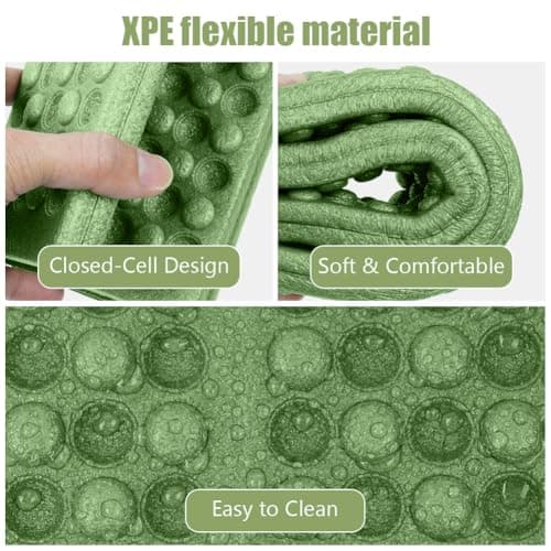 HOTUT Folding Sit Mat, Insulated Folding Foam Sit Mat, Ultralight XPE Foam Cushion, Waterproof, Durable and Lightweight Hiking Seat Pad, Essential Camping Accessories for Outdoor Travel Adventure — view 3