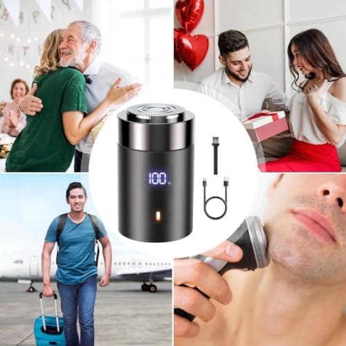 Small Electric Shaver Mens Electric Digital Display Trimmer — view 4