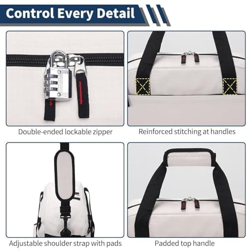 LONALIA 14L Small Gym Bag, Wet Pocket, 14 inch, Beige — view 5