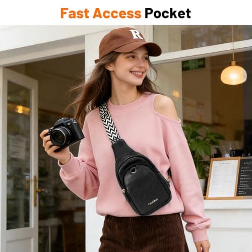 Cwatcun Small Camera Sling Bags for Photographers, Waterproof Camera Case — view 3