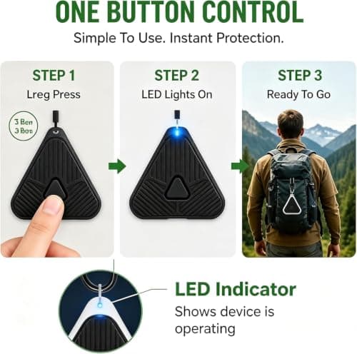 Portable Ultrasonic Tick Repeller, Charging Hanging Pet Insect Deterrent — view 5