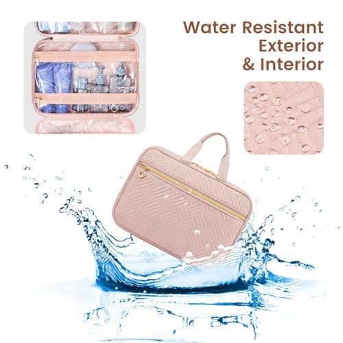 LOVEVOOK Toiletry Bag Hanging for Women, Travel Wash Toiletries Makeup Bags — view 4