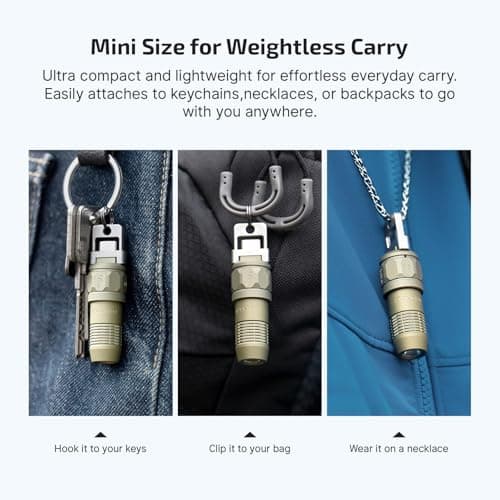 OLIGHT iUltra OAL Keychain Rechargeable Mini EDC Torch, Olive Green — view 5