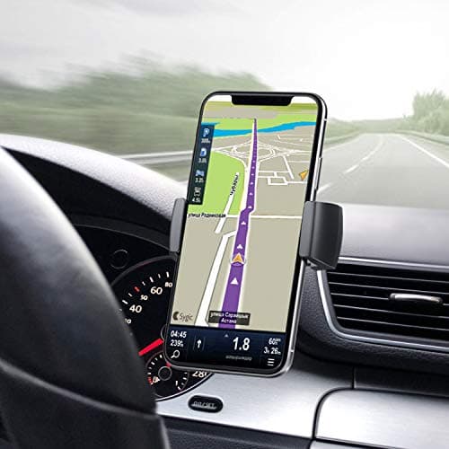 JIMISHA Car Phone Holder Phone Car Mount with Stick On Base Cell Phone Car Mount Sticky Adhesive Mount Holder for for 4 inches to 6.5 inches Smartphones — view 2