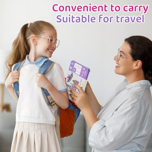 40PCS Mini Magnetic Tiles Travel Set with Metal Tin - Building Base & Storage, Portable Travel Toys for Kids Road Trip Aeroplane, STEM Educational Magnet Tiles for 3+ Boys Girls Toddlers — view 3