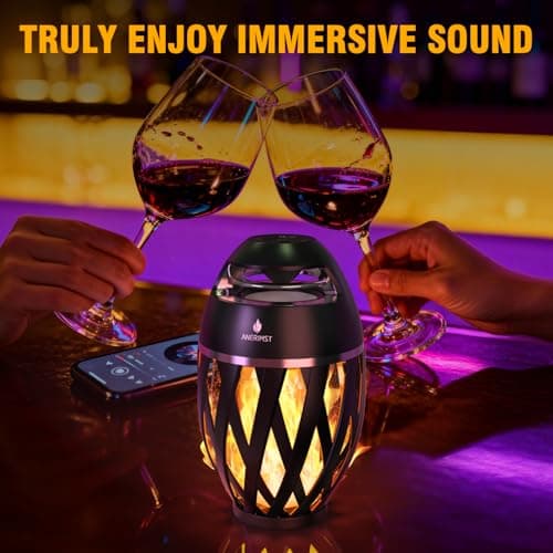 Upgraded Multi-Sync Bluetooth Speakers with Light, Outdoor Speakers Waterproof Auto-Pairing, Unique Gifts for Men, Bluetooth 5.4, 24H Playtime, Loud HD Sound, Cool Gadgets for Home/Patio/Beaches — view 4