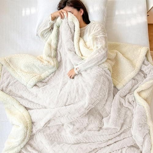 Warm Blankets Soft Warm Thick Winter Snug Microfiber — view 2