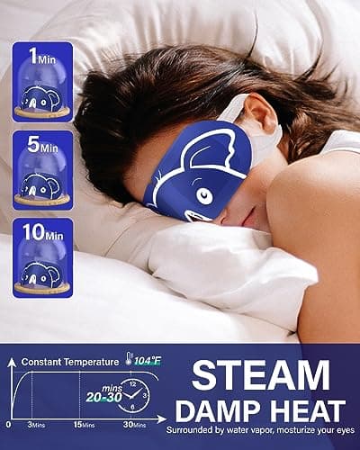 ProCIV Steam Eye Mask Lavender, Self Heating Warm Sleep Eye Mask, 20 Pack — view 6