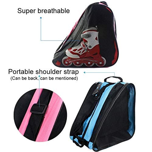YFCTLM Ski Boot Bag Portable Shoes Storage Boot bags Carrier Holder Case for Kids Adults,Nylon (Color : Burgundy) — view 5
