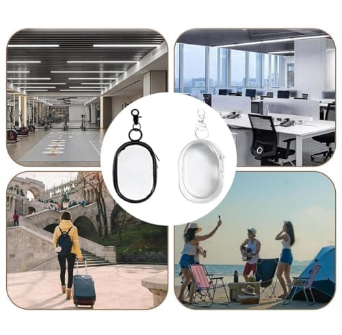 Wxinsheng 2-Pack Silicone Headphone Case,Cable Organiser,Transparent Portable Storage Box for Earphones,USB Cables,Chargers & Small Accessories,Waterproof & Compact — view 3