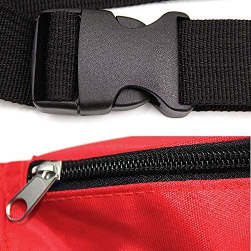 Aranticy First Aid Bag Waist Pack, Empty First Aid Kit Survival Fanny Pack Emergency Medical Hip Waist Bag Pouch Rescue Purse Pocket Pills Drugs Package Container Organizer for Travel Home Outdoor — view 5
