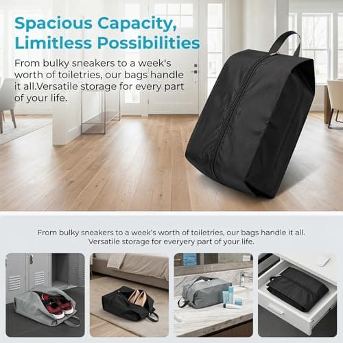 Xygobla 8 Pcs Travel Shoe Bags Waterproof Storage — view 2